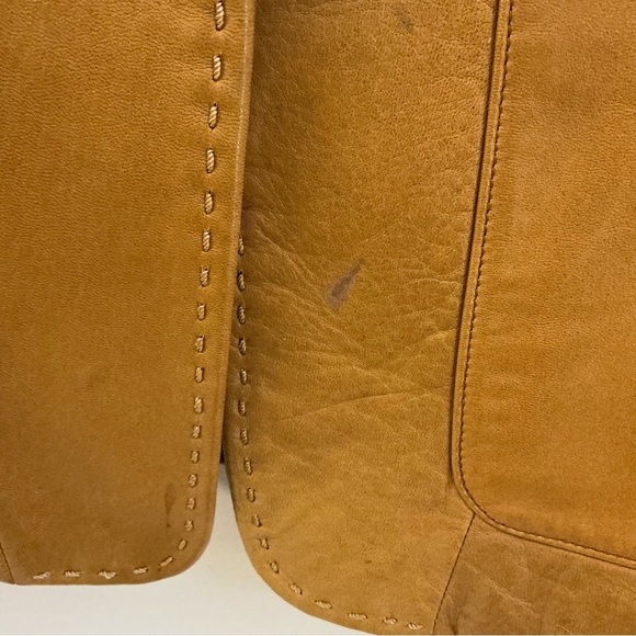 BANANA REPUBLIC Genuine Leather Blazer Jacket – Caramel Tan – Size 2 (Women’s) - Picture 4 of 10